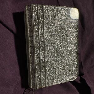 Michael Kors hard case silver glitter wallet